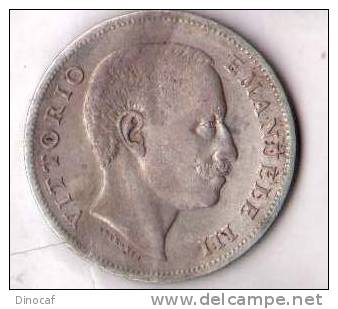 VITTORIO EMANUELE III, 1 LIRA, 1907, ROMA/ROME, 5 GR (AG 835), 23 MM, MB/F, GIGANTE 131 - Otros & Sin Clasificación