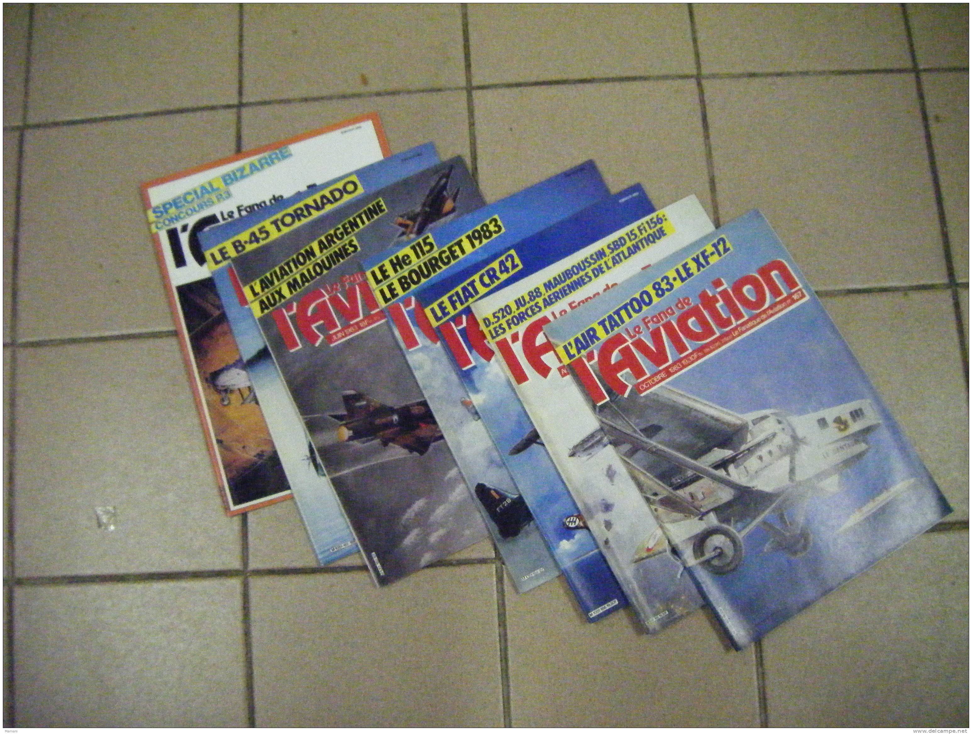 Lot De 7 Revues Le  Fana De L´aviation N°167-165-166-164-163-162 -1611--.................. ....2. - History