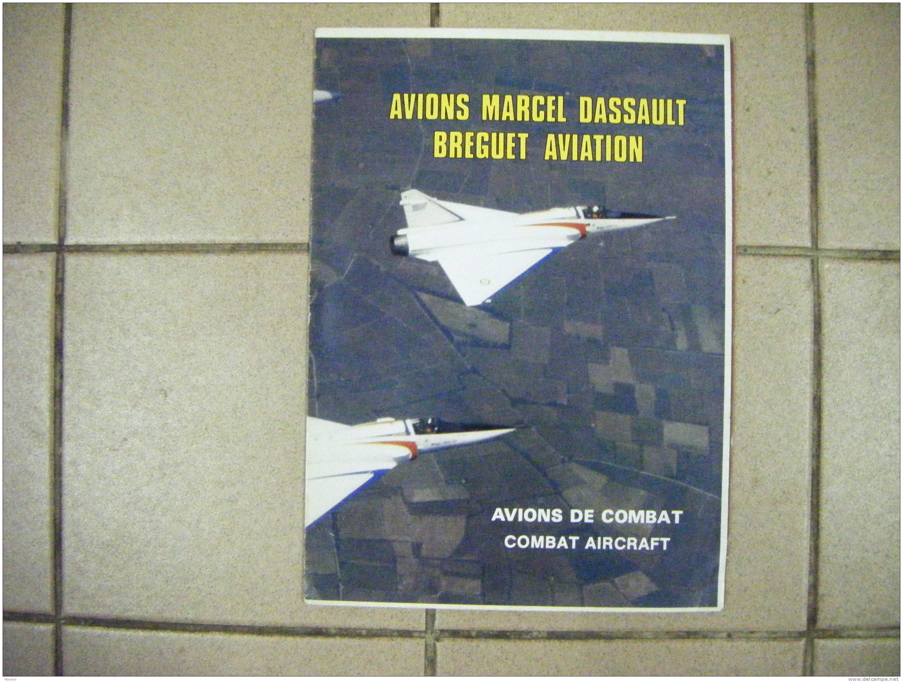 Publicite Avions Marcel Dassault Breguet Aviation -avions De Combat-- - Aviación