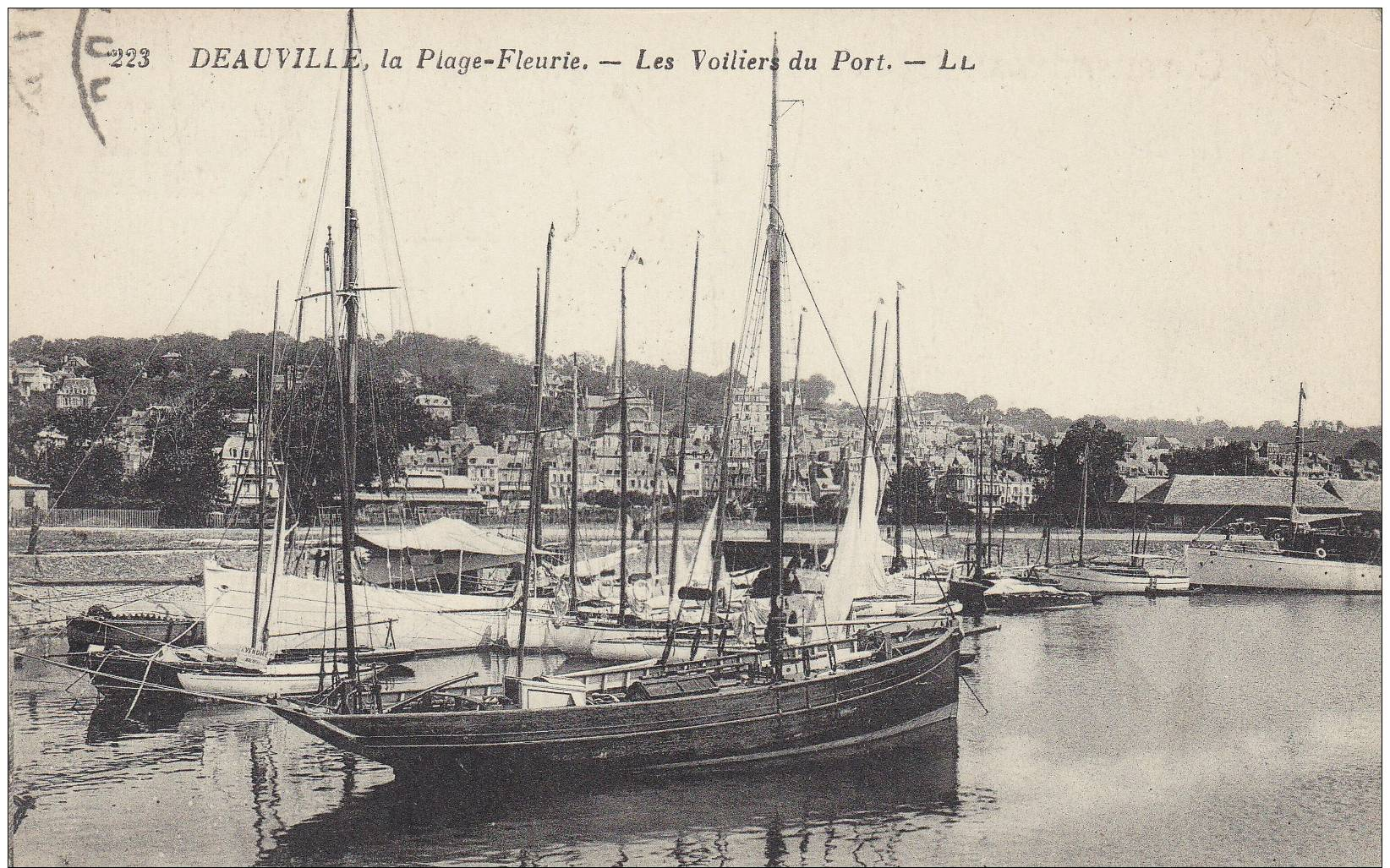 19f - 14 - Deauville - Calvados - La Plage-Fleurie - Les Voiliers Du Port - Deauville