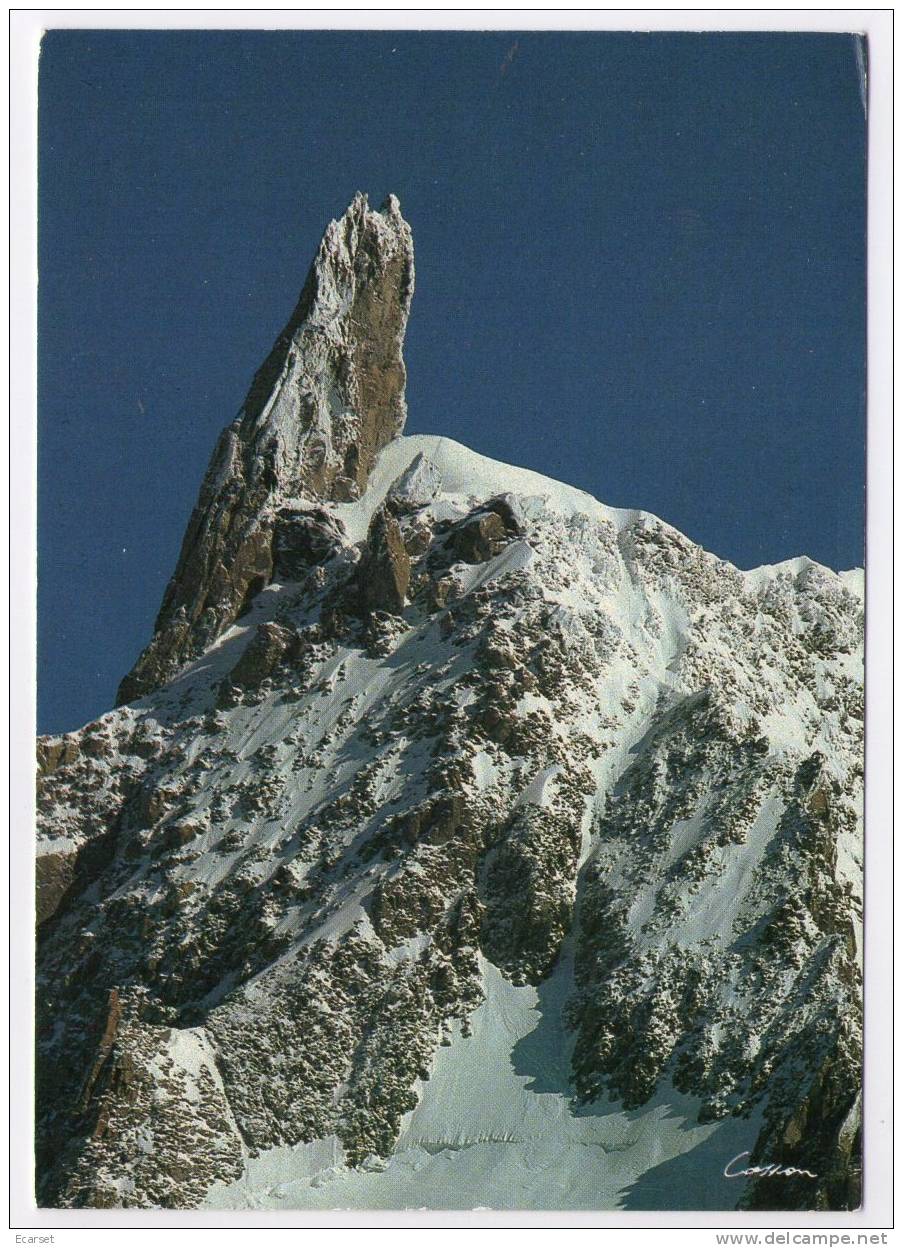 MONTE BIANCO - Il Dente Del Gigante, Lato Ovest. Non Viaggiata. - Altri & Non Classificati