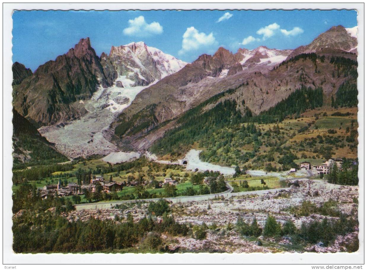 COURMAYEUR (AOSTA) - Frazione Entreves, Monte Bianco E Ghiacciaio Della Brenva. Viaggiata 1964. - Altri & Non Classificati