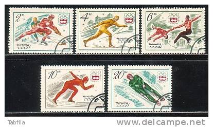 RUSSIA \ RUSSIE - 1976 - Jeux Olimpique D´Hiver Innsbruck´76 - 5v Obl. - Hiver 1976: Innsbruck