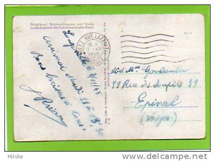 Allemagne / Aufn. A Oberfrank / Diedelkopf B. Kusel, Pf / Cachet METZ Rue LAFAYETTE Moselle 1945.ecrite De Longeville - Sonstige & Ohne Zuordnung