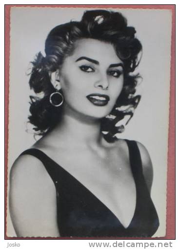 SOPHIA LOREN  - Italy Film Actress ( Yugoslavian Vintage Postcard ) * Not Travelled *  Italia Movie Star - Actors