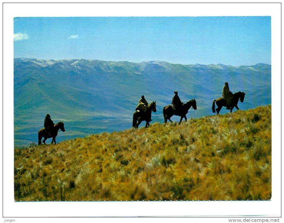 (i034) - Horsemen In The Malutis - Lesotho / Copyright D. Schwagen - Ref. No. 206 - ABC Press - Lesotho