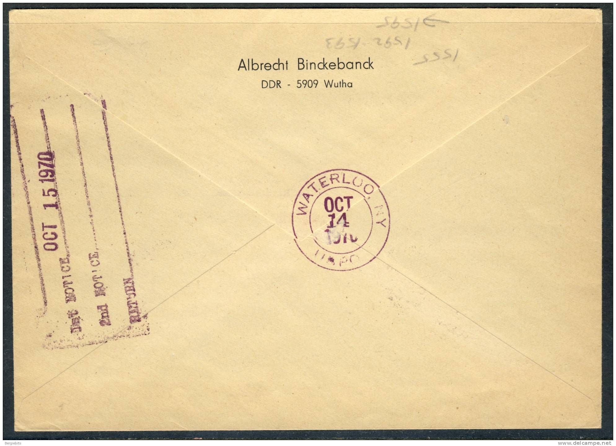 1970 Germany DDR Teriffic Registered Cover With Very Good Franking ( Restricted Values) - Cartas & Documentos