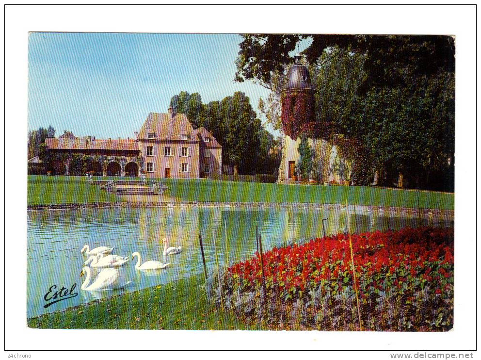 Les Clayes Sous Bois: Vestiges Du Chateau Incendie En 1944, Cygnes (11-2953) - Les Clayes Sous Bois