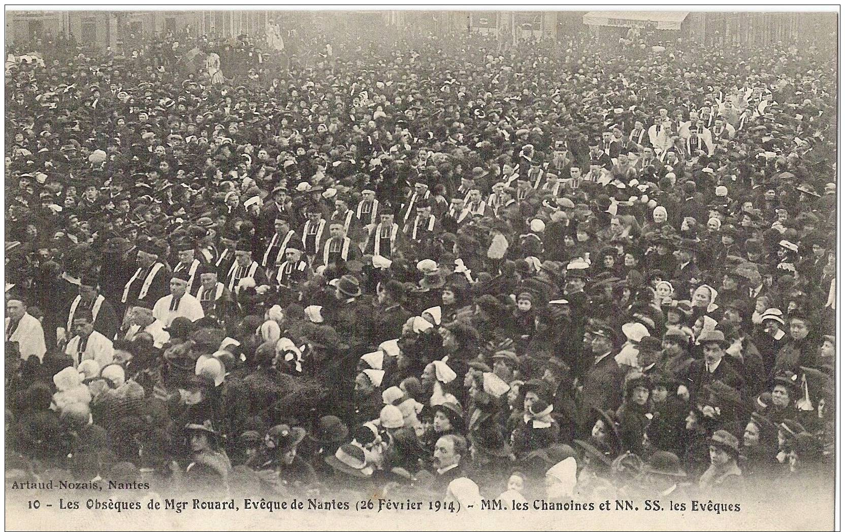 Nantes - Les Obsèques De Mgr Rouard - 1914 - Nantes