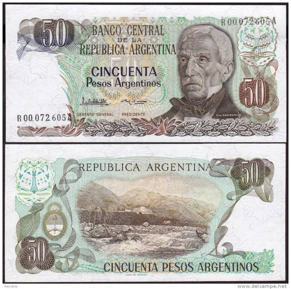 ® ARGENTINA - 50 Pesos Reposicion-Replacement - Argentina