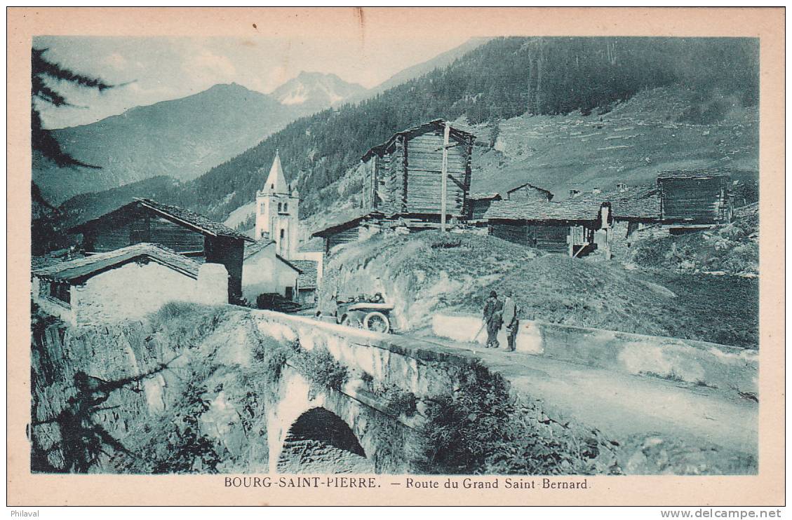 Bourg St.Pierre  : Route Du Grand St.Bernard - Carte Animée - Bourg-Saint-Pierre 