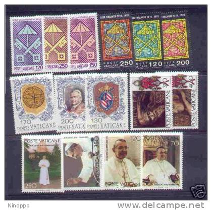 Vatican City-1978 Full  Year  MNH - Años Completos