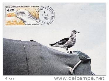 5235 -  TAAF 1986 - Carte Maximum - FDC