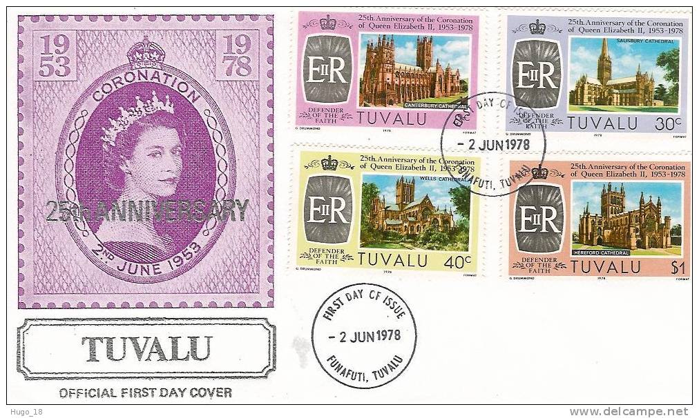 1978  25th Anniversary Of The Coronation Of Her Majesty Queen Elisabeth II  TUVALU - Tuvalu