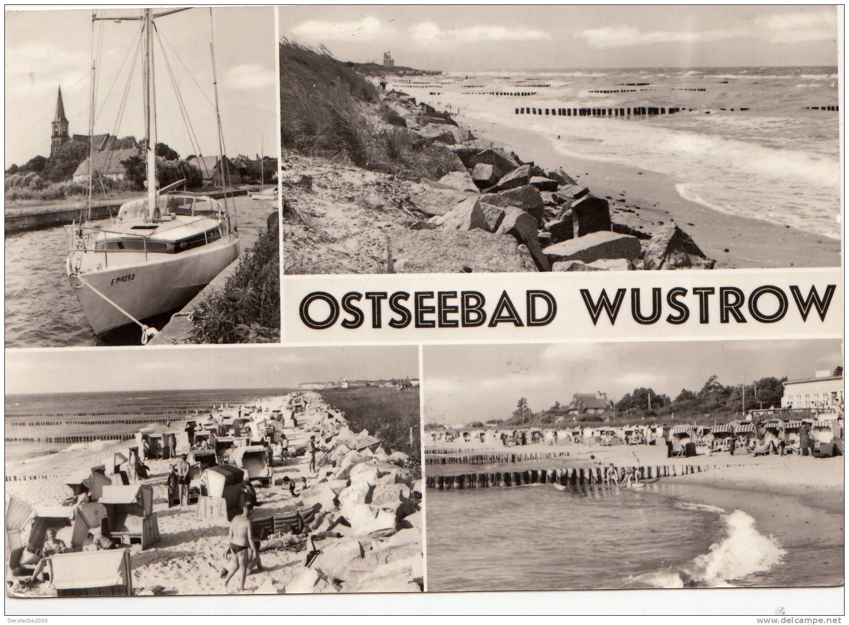 B44614 Ostseebad Wustrow Multiviews Boats Bateaux Used Perfect Shape - Luechow