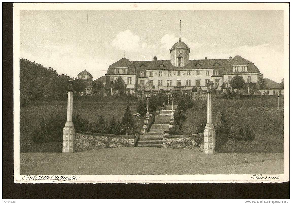 Germany, Heilstatte Gottleuba Der Landesversicherungsanstal T Sachsen - Kurhaus - Passed Post In 1929 - Bad Gottleuba-Berggiesshuebel