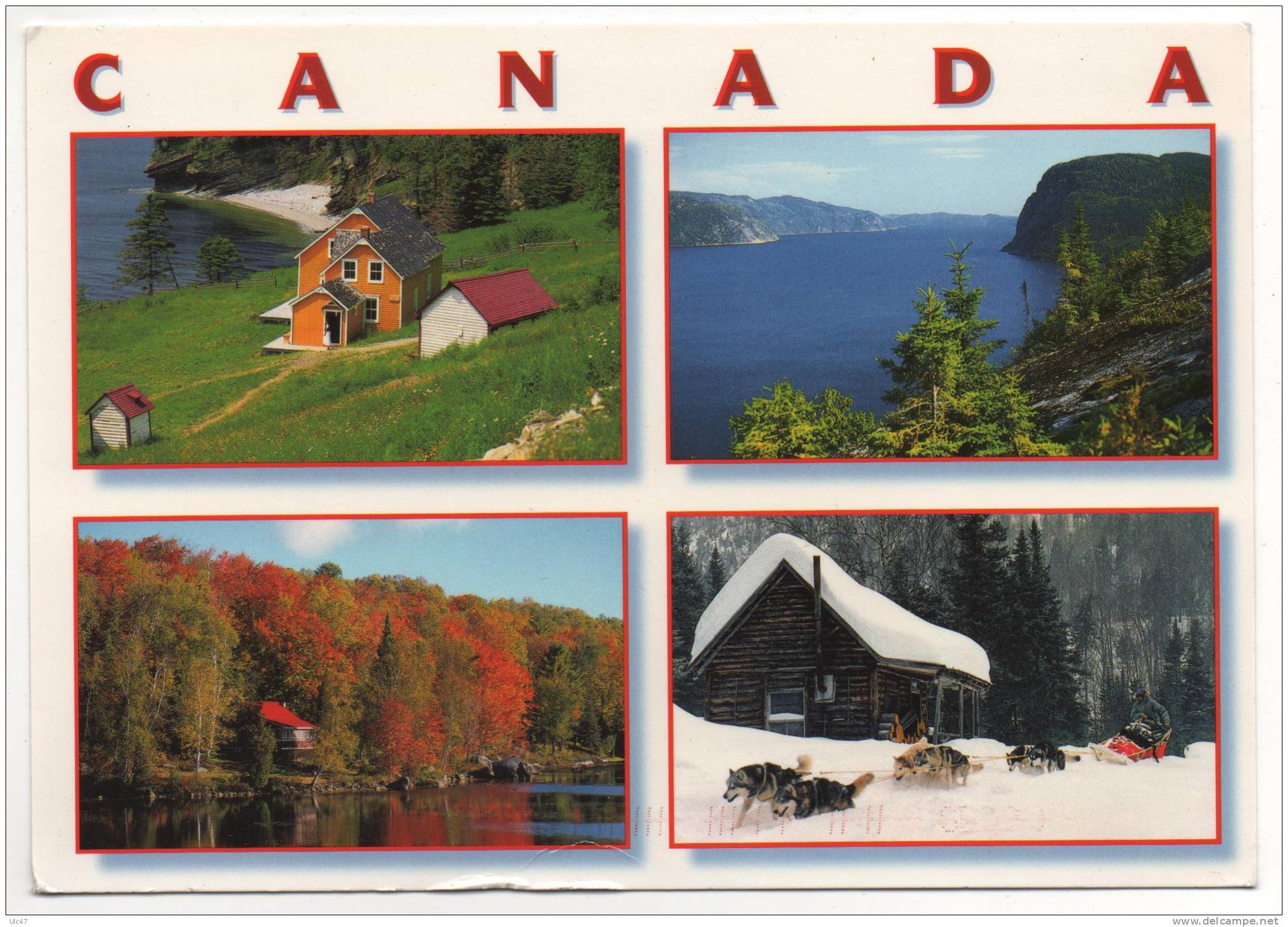 - CANADA. - SCENICS, CONTRASTS AND SEASONS.   - (17x12 Cm.) - - Modern Cards