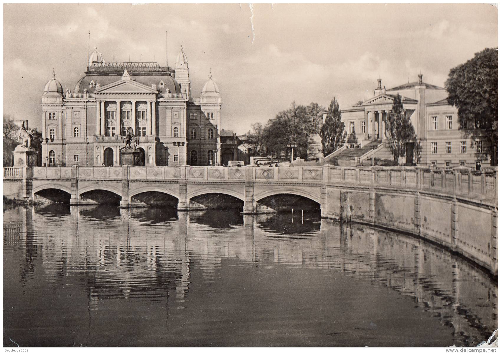 B44665 Schwerin Schlossbrucke Theater Museum Used Good Shape - Schwerin