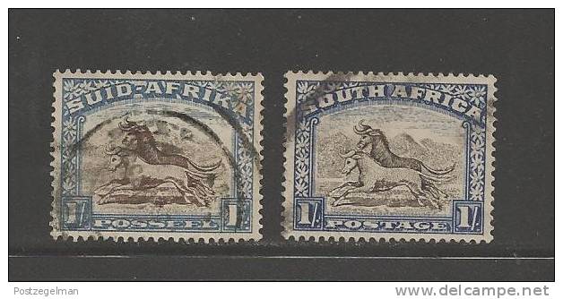 SOUTH AFRICA UNION  1947 Used Single Stamp(s) Definitives 1Sh Brown-chalky Blue   Nr. 119  #12271 - Gebraucht