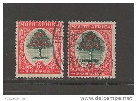 SOUTH AFRICA UNION  1933 Used Single  Stamp(s)  "hyphenated"6d Type I Nr. 60  #12252 - Used Stamps