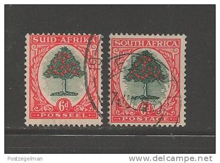 SOUTH AFRICA UNION  1933 Used Single  Stamp(s)  "hyphenated"6d Type I Nr. 60  #12252 - Oblitérés