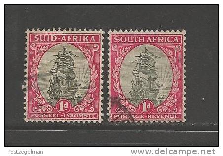 SOUTH AFRICA UNION  1933 Used Loose Stamp(s)  "hyphenated"1d Grey-rose-carmin Nr. 56  #12246 - Used Stamps