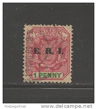 ZUID AFRIKAANSE REPUBLIEK 1901 Used Stamp(s) 1d Red Overprint E.R.I.  Nr.97 - Transvaal (1870-1909)