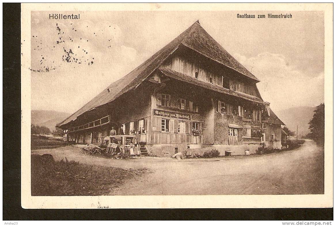Germany, Hollental - Gasthaus Zum Himmelreich - Past Freiburg Poss In 1915 - Höllental