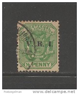 ZUID AFRIKAANSE REPUBLIEK 1900 Used Stamp(s) 1/2d Green   Overprint V.R.I.  Nr.84 - Transvaal (1870-1909)