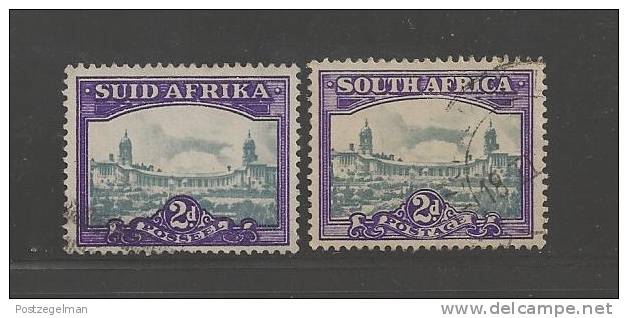 SOUTH AFRICA UNION  1933 Usedsingles  Stamp(s)  "hyphenated" 2d Blue-violet Nr. 58  #12249 - Used Stamps
