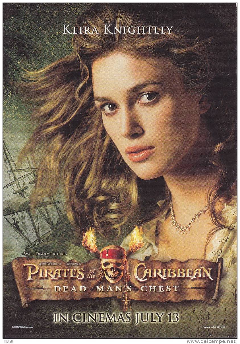 Pirates Of The Caribbean Keira Knightley - Plakate Auf Karten