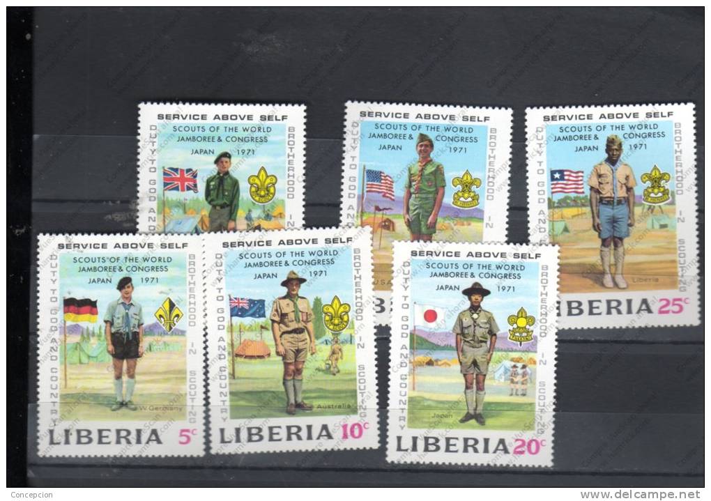 LIBERIA Nº 534 AL 539 - Neufs