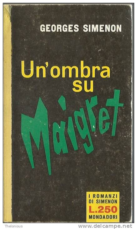 # Georges Simenon - Un'ombra Su Maigret - Mondadori I Romanzi Di Simenon Dicembre 1960 - 1 Edizione - Thrillers