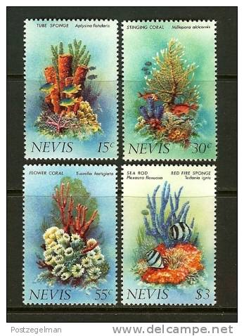 NEVIS 1982 MNH Stamp(s) Corals 84-87 - Marine Life