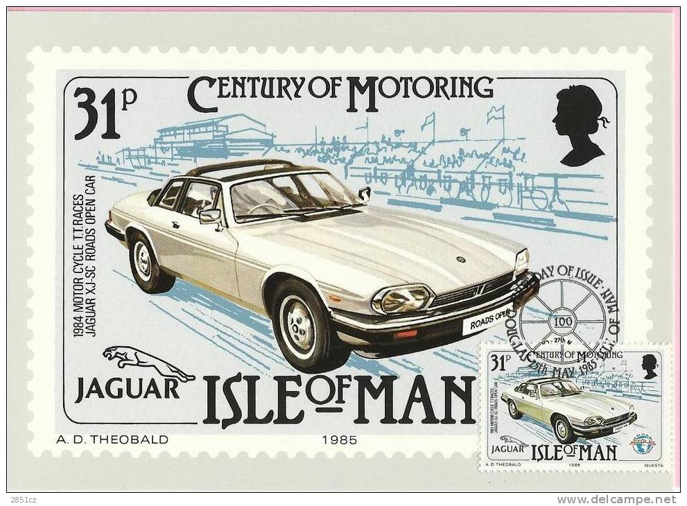 CARS - CENTURY OF MOTORING, 1985., UK, Maximum Card - Maximumkarten (MC)