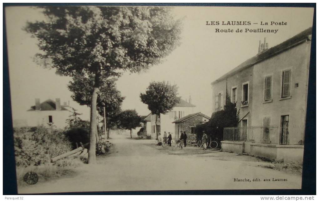 LES LAUMES.La Poste.Route De Pouillenay.Cpa,neuve,be,a Nimée - Venarey Les Laumes