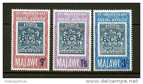 MALAWI 1966 MNH Stamp(s) Postal Services 52-55 (3 Values Only Thus Not Complete) - Stamps On Stamps