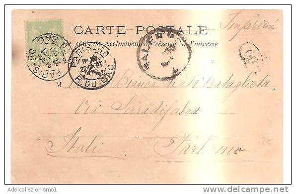 65112)cartolina Illustratoria Parigi - Esposizione Universale Dei 1900, Ponte Di Ingresso Alla Corte - Ile-de-France