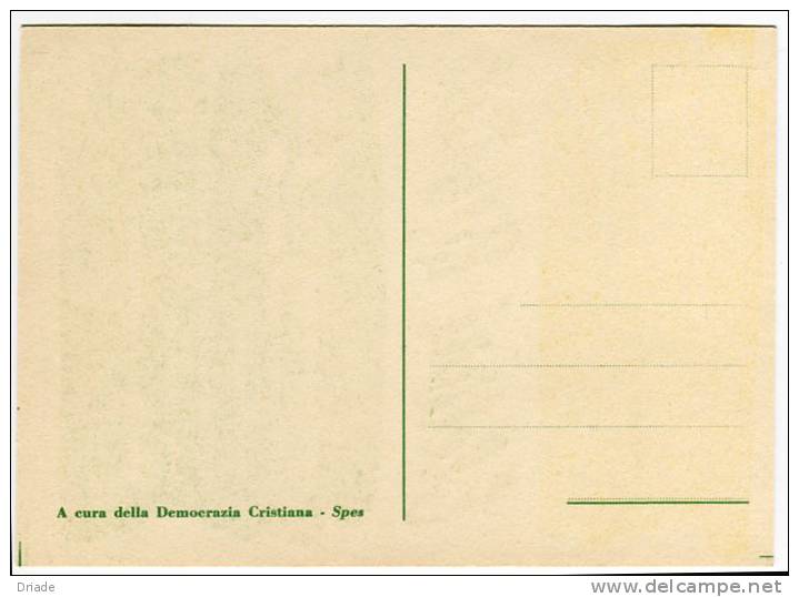 CARTOLINA FORMATO GRANDE POLITICA DEMOCRAZIA CRISTIANA PARTITO POLITICO ELEZIONI - Political Parties & Elections