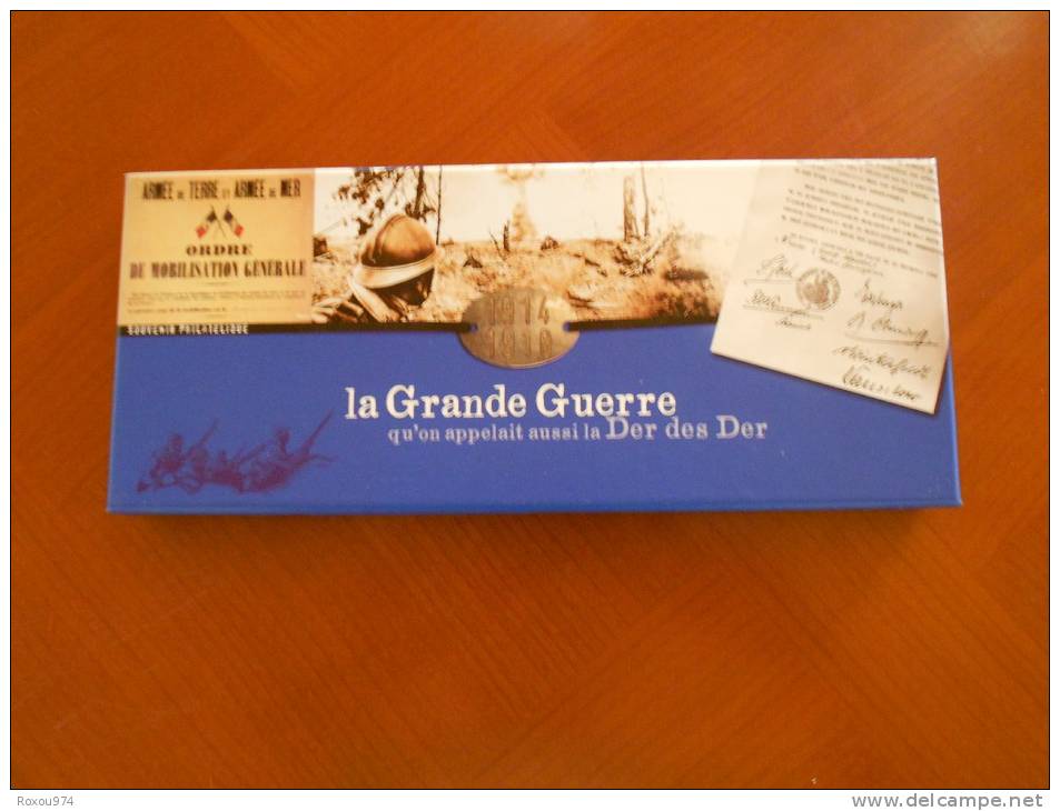 ACHAT IMMEDIAT!! SOUVENIR PHIL."LA GRANDE GUERRE" COFFRET VOIR - Souvenir Blocks & Sheetlets