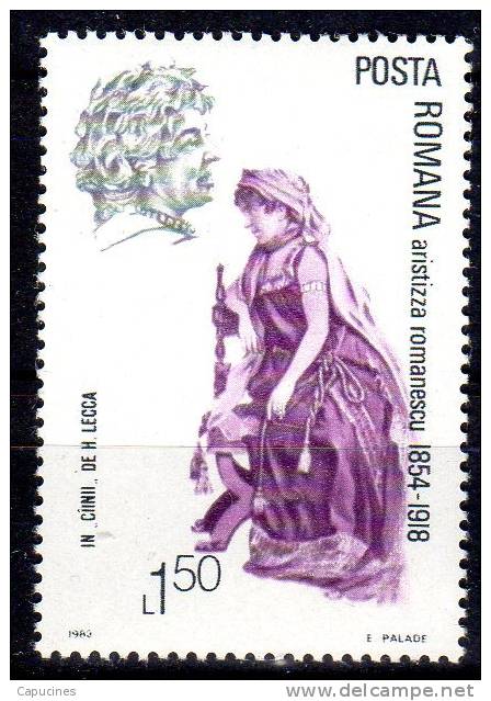 HONGRIE  - 1983: "Aristizza Romanescu" - N° 3436** - Neufs