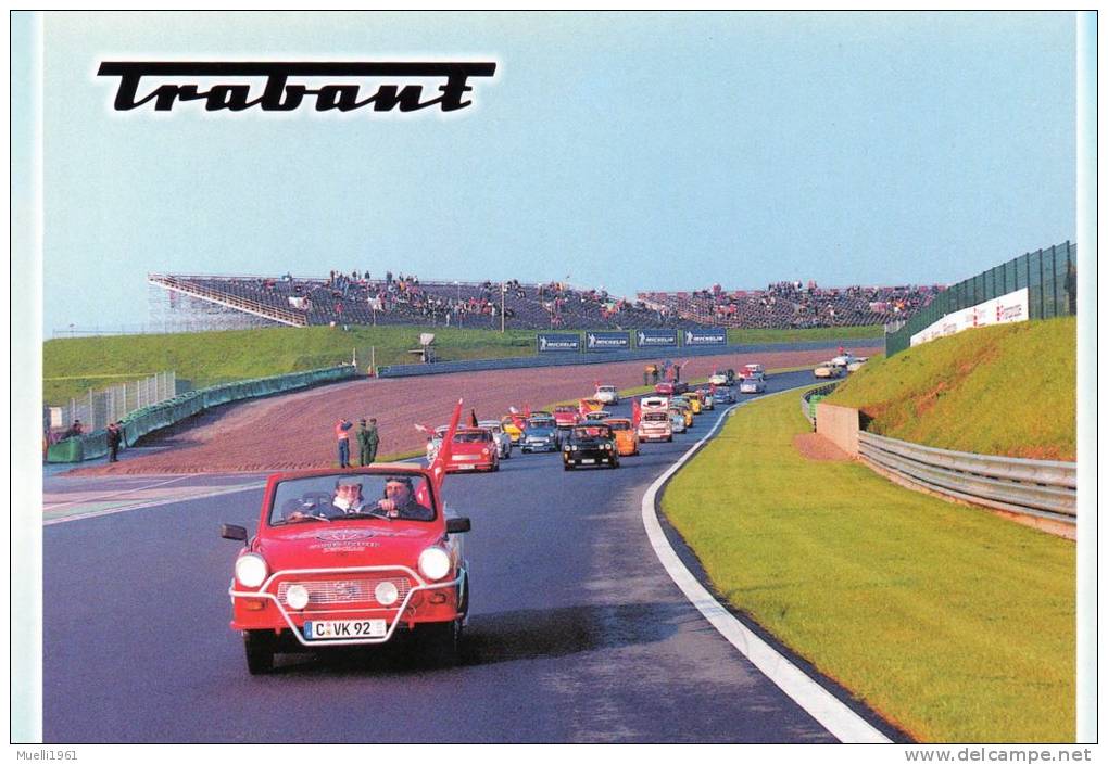 PKW Trabant, Ungelaufen, Trabi-Parade Auf Dem Sachsenring - Voitures De Tourisme