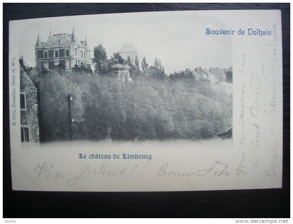 DOLHAIN - Château De Limbourg  - 1901 - Envoyée - NELS - Précurseur- Lot AM11 - Limburg