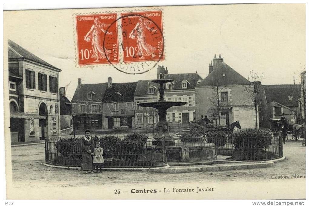 CPA (41)   CONTRES  La Fontaine Javalet - Contres