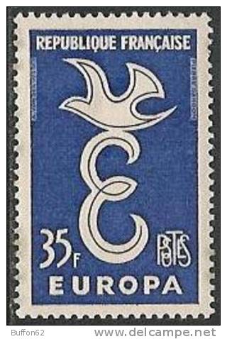 F - France (1958) - Europa. Taille-douce, Dentelé 13. Y&T N°1174. - 1958