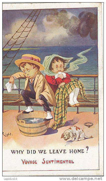 CC 732 /  CPA - ILLUSTRATEUR   RIGHT  VOYAGE SENTIMENTAL - Right