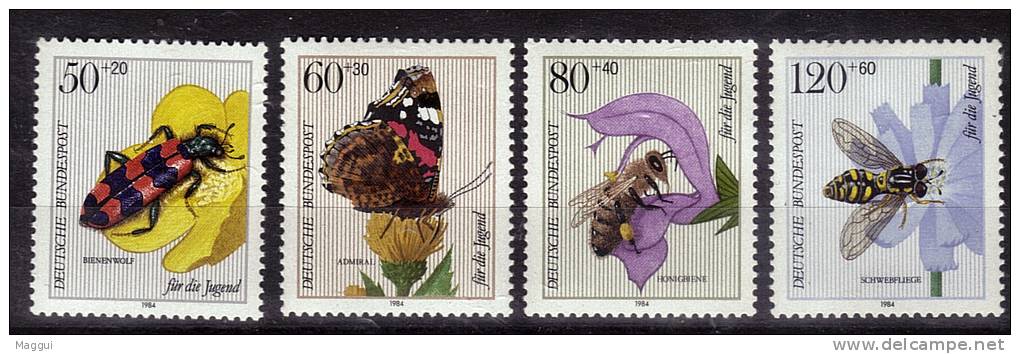 ALLEMAGNE  N° 1034/37 * *   ( Cote 9e )   1984 Insectes Abeilles - Abejas