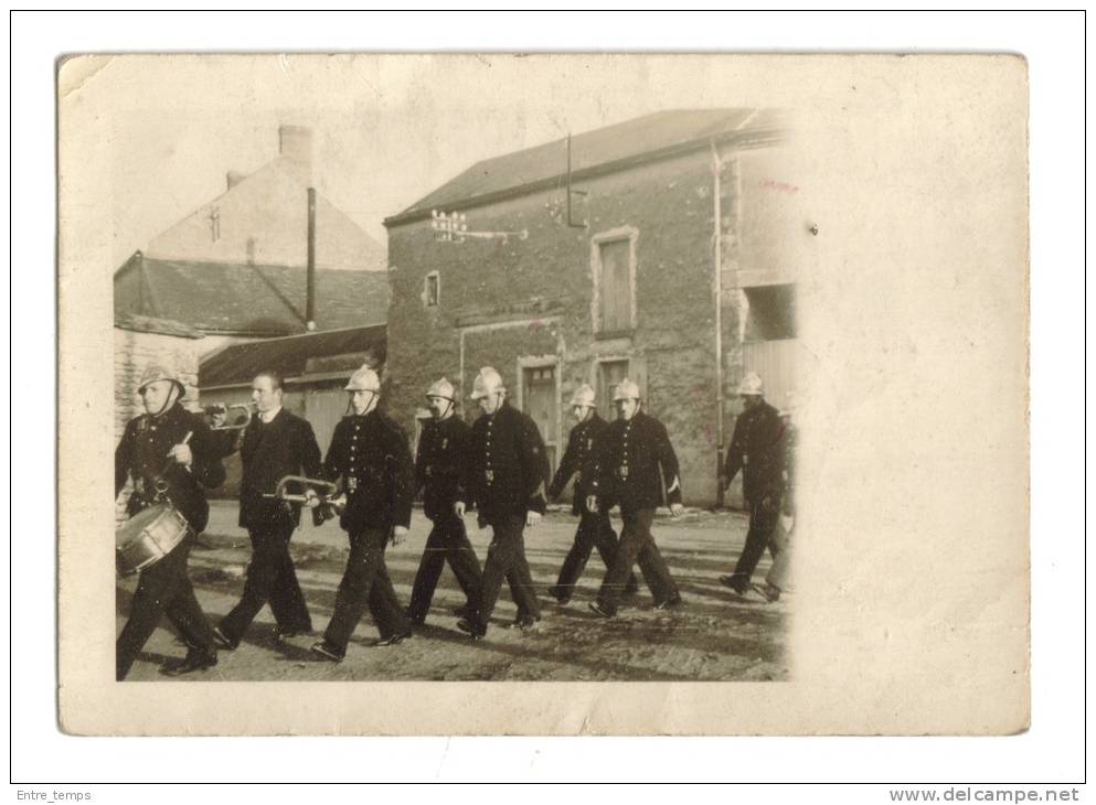 Photographie Pompiers Fanfare - Non Classés