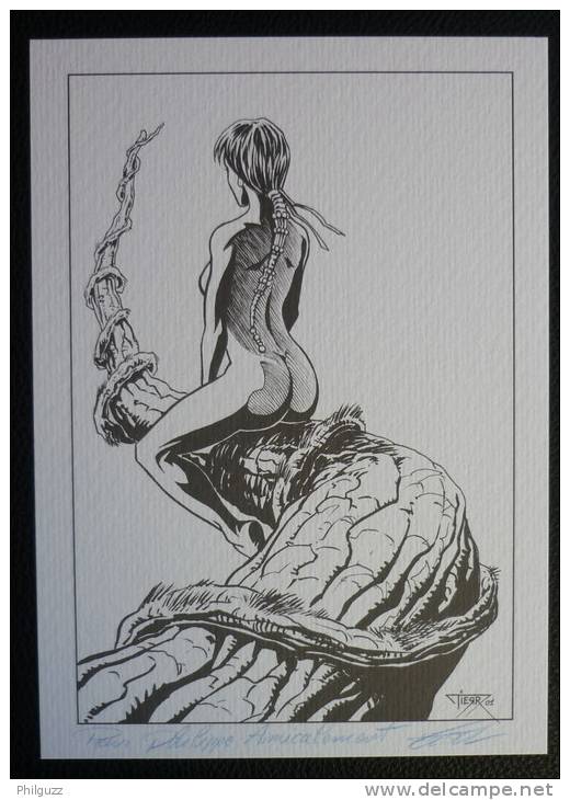 EX LIBRIS TIERR SIGNE LES GUERRIERS (2) PIN UP - Illustrators S - V