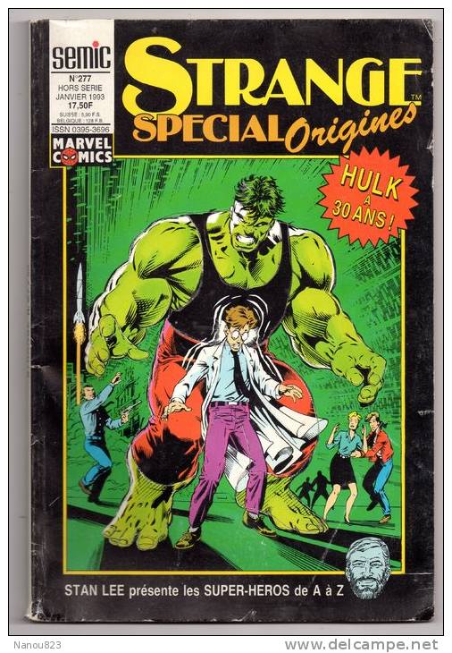 SPECIAL STRANGE BD SEMIC SP. ORIGINES H.S. MENSUEL N°277 1993 - Special Strange